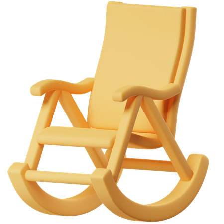 Rocking Chair  3D Icon