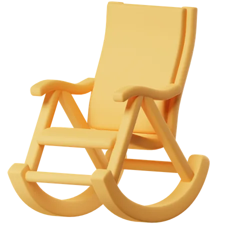 Rocking Chair  3D Icon