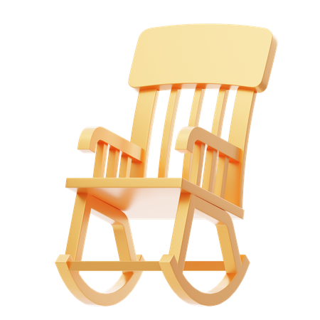 Rocking Chair  3D Icon