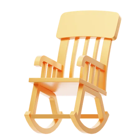 Rocking Chair  3D Icon