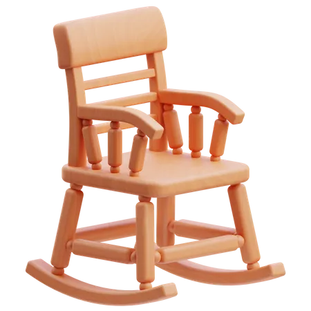 Rocking Chair  3D Icon