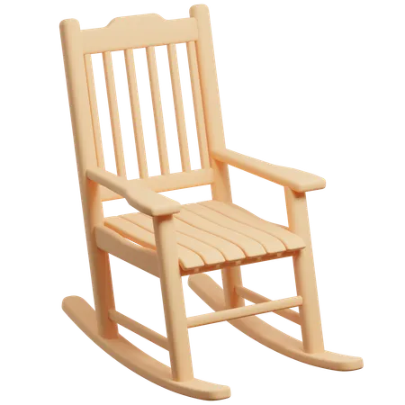 Rocking Chair  3D Icon