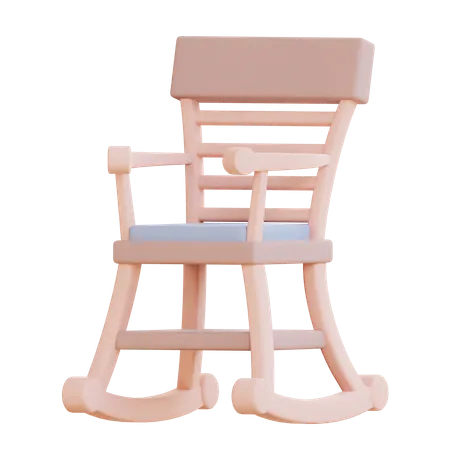 Rocking Chair  3D Icon