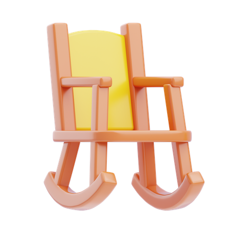 Rocking Chair  3D Icon