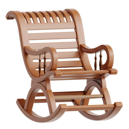 Rocking chair  3D Icon