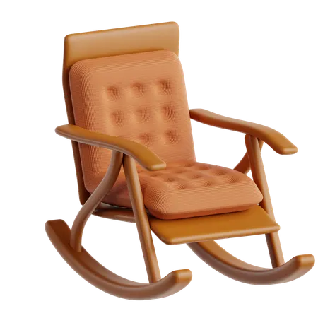 Rocking Chair  3D Icon