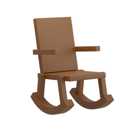 Rocking Chair 3D Illustration