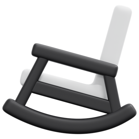 Rocking Chair 3D Icon