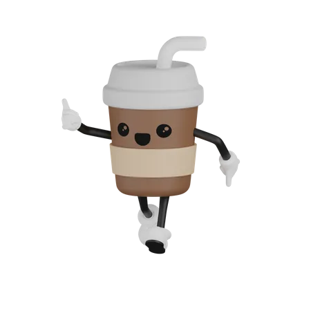 Cup Character With Various Expression 3D Illustration