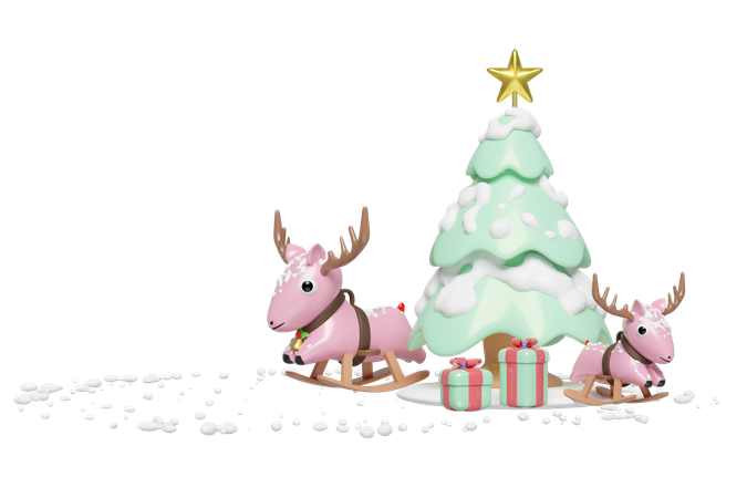 Rocking Deer  3D Icon