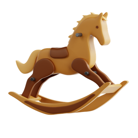 Rocking horse  3D Icon
