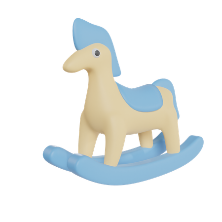 Rocking horse  3D Icon