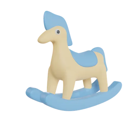 Rocking horse  3D Icon