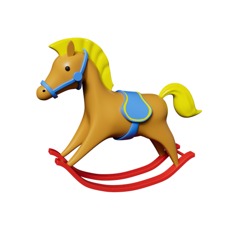 Rocking Horse  3D Icon