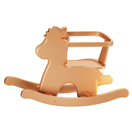 Rocking Horse  3D Icon