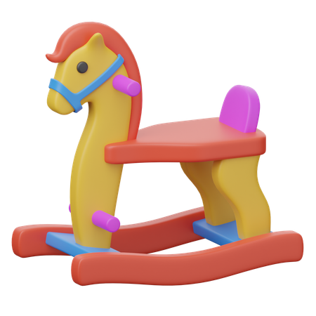Rocking horse  3D Icon