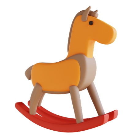 Rocking Horse 3D Icon