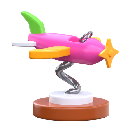 Rocking Plane  3D Icon