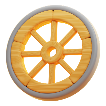 Roda  3D Icon