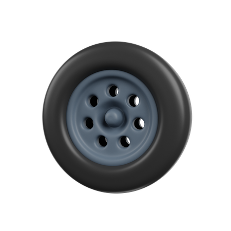 Roda de carro  3D Icon