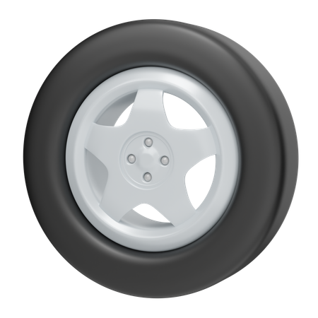 Roda de carro  3D Icon