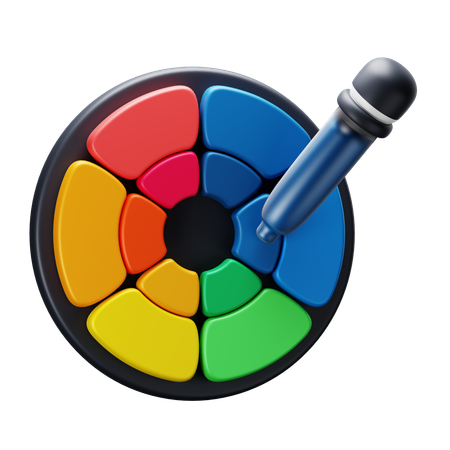 Roda de cores  3D Icon