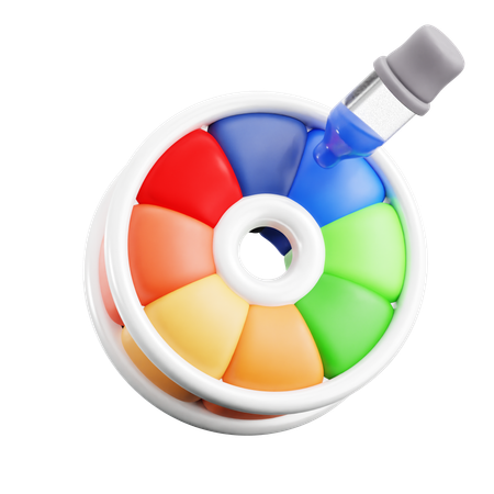 Roda de cores  3D Icon