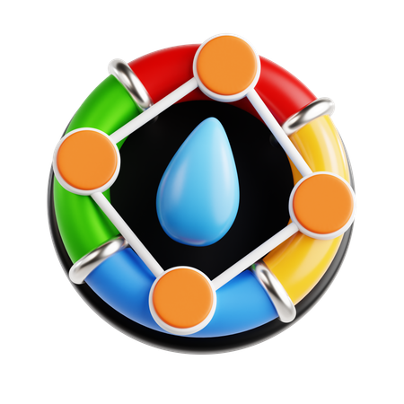 Roda de cores  3D Icon