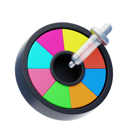 Roda de cores  3D Icon