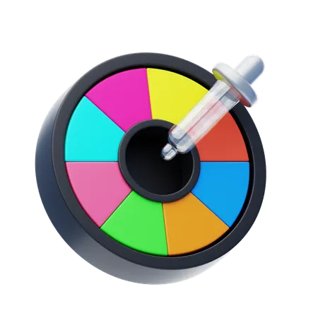 Roda de cores  3D Icon