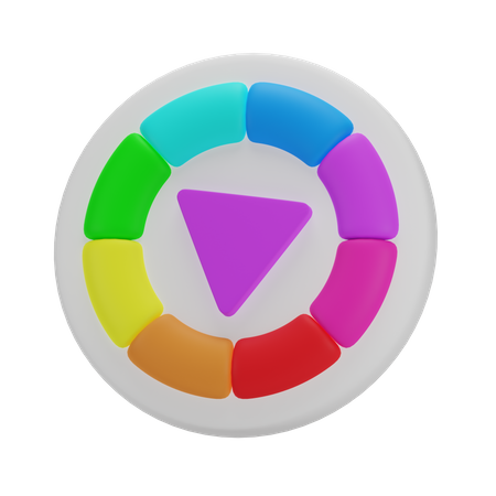 Roda de cores  3D Icon