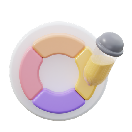 Roda de cores  3D Icon