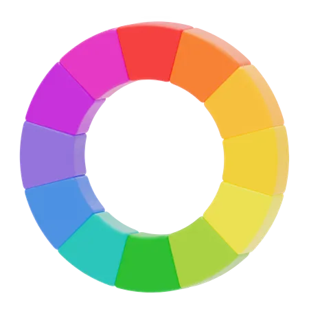 Roda de cores  3D Icon