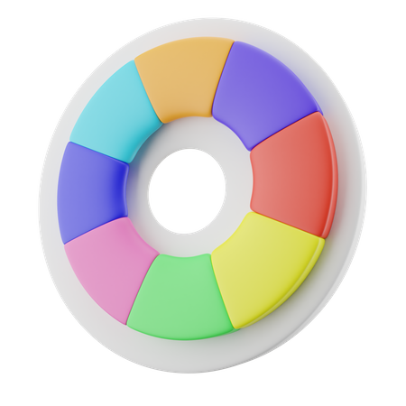 Roda de cores  3D Icon