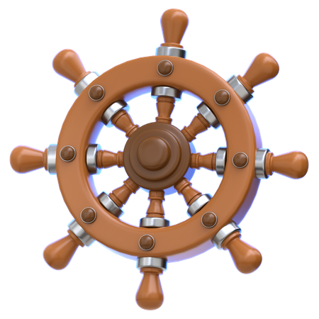 Roda do navio  3D Icon