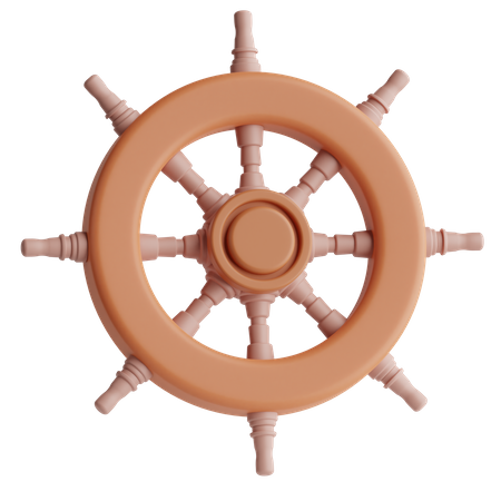 Roda do navio  3D Icon