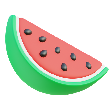 Rodaja de melón de agua  3D Icon