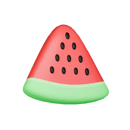 Rodaja de melón de agua  3D Icon