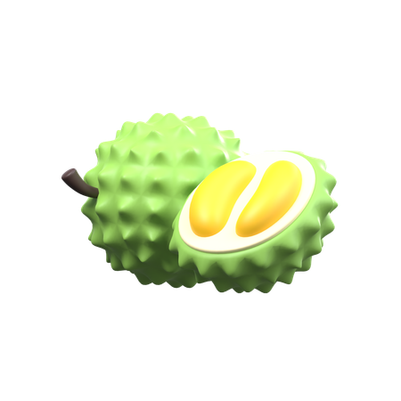 Rodajas de durián  3D Icon