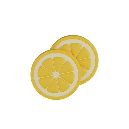 Rodajas de limon  3D Icon