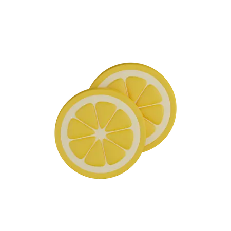 Rodajas de limon  3D Icon