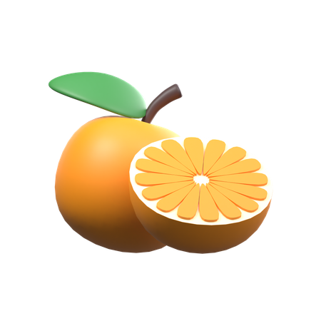 Rodajas de naranja  3D Icon