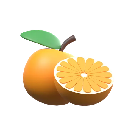 Rodajas de naranja  3D Icon