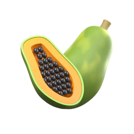 Rodajas de papaya  3D Icon