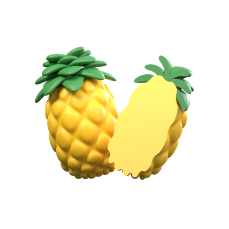 Rodajas de piña  3D Icon