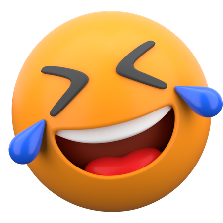 Rodando por el suelo riendo  3D Icon