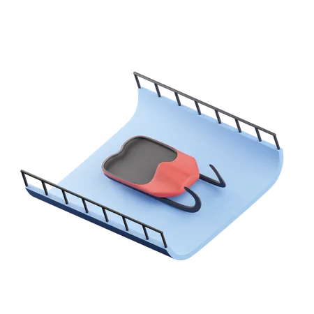 Rodeln  3D Icon