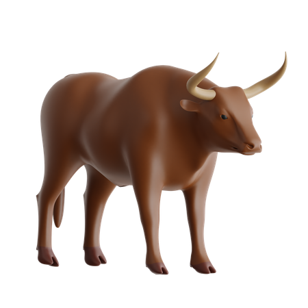 Rodeo Bull  3D Icon