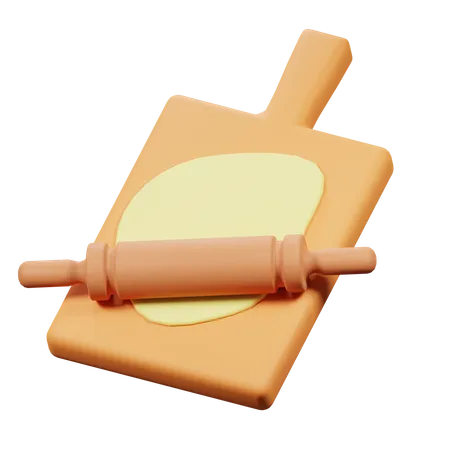 Rodillo  3D Icon