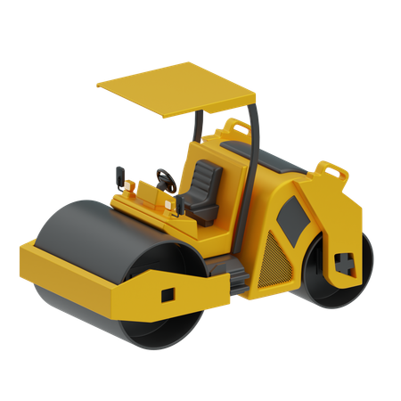 Rodillo de compactación  3D Icon